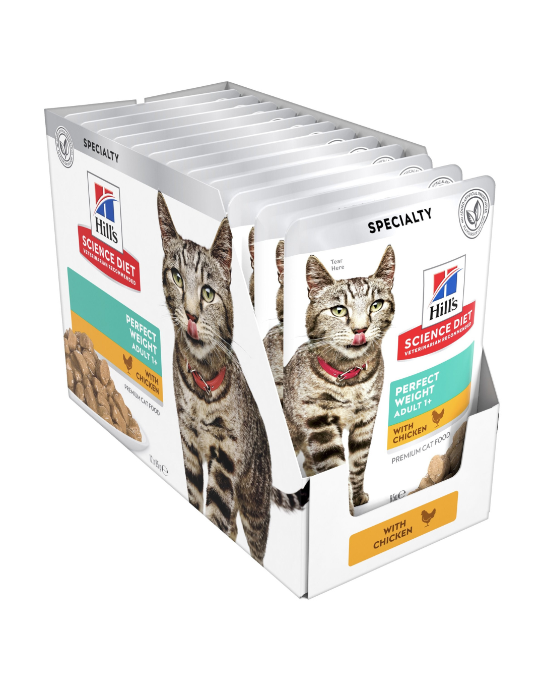 Hill's Science Diet Adult Perfect Weight Chicken Wet Cat Food Pouches