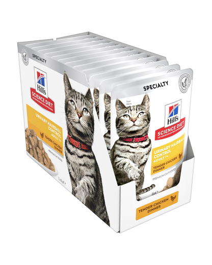 Hill's Science Diet Adult Urinary Hairball Control Chicken Wet Cat Food Pouches