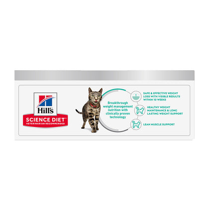 Hill's Science Diet Perfect Weight Variety Pack (6 Vegetable & Chicken, 6 Chicken & Liver) Canned Wet Cat Food Cans