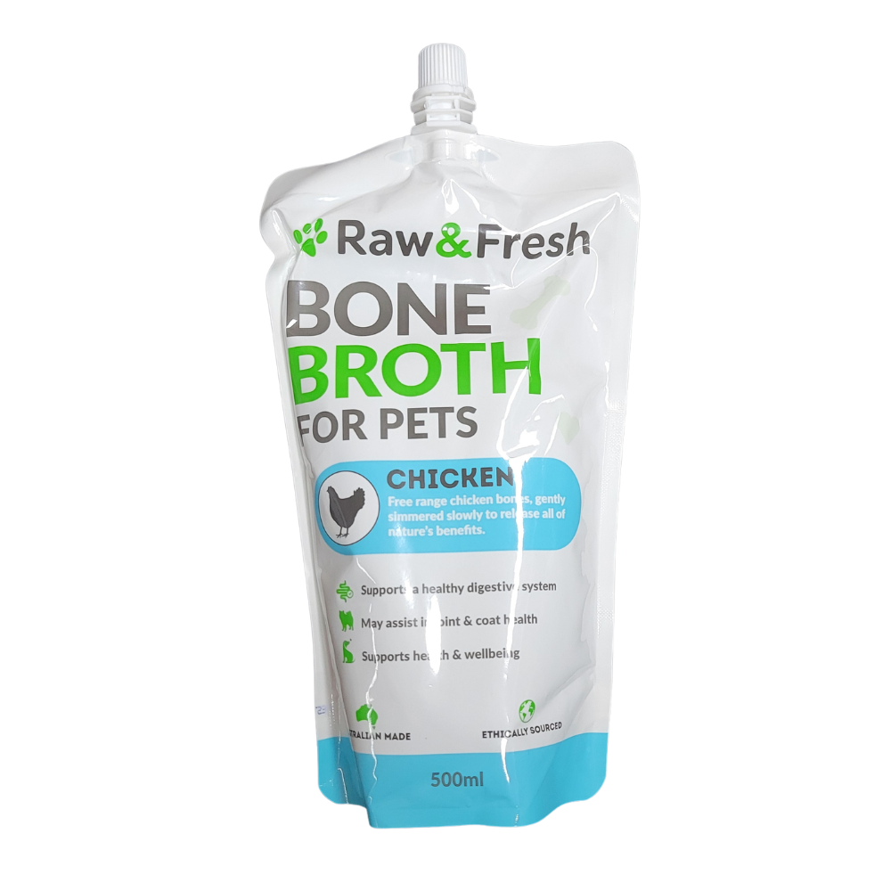 Raw & Fresh Bone Broth for Pets Chicken 500mL