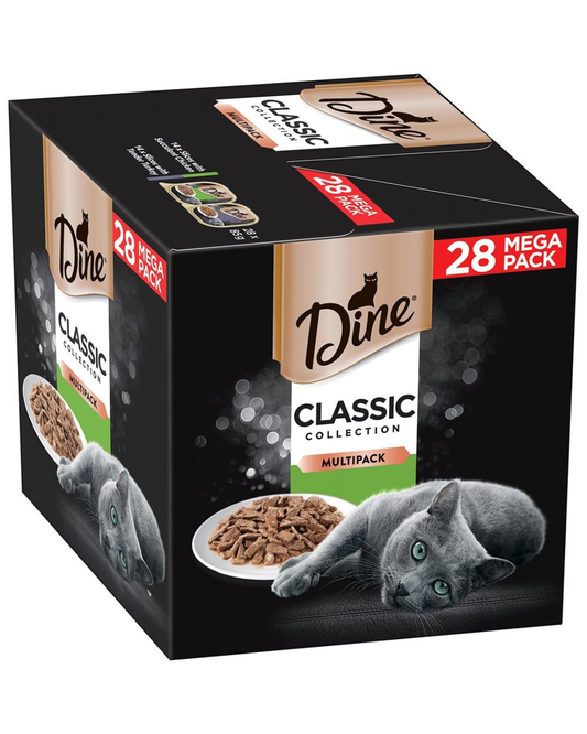 Dine Multipack Classic Collection Succulent Chicken & Tender Turkey 28 x 85g