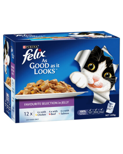 Felix Adult As Good As It Looks Favourite Selection in Jelly