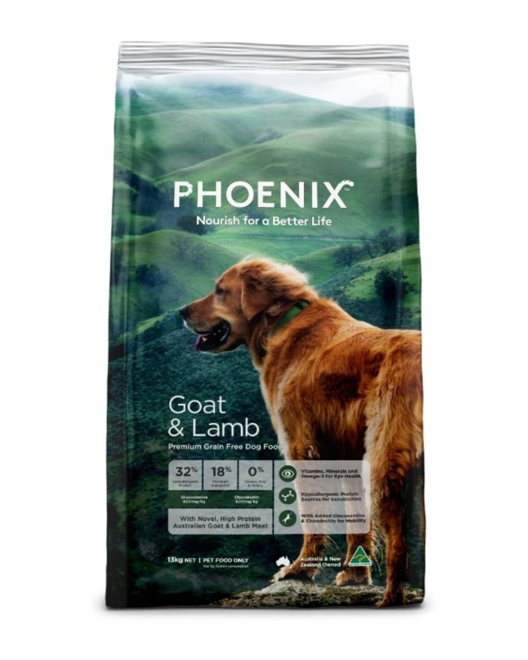 Phoenix Goat & Lamb Premium Grain Free Adult Dog Food