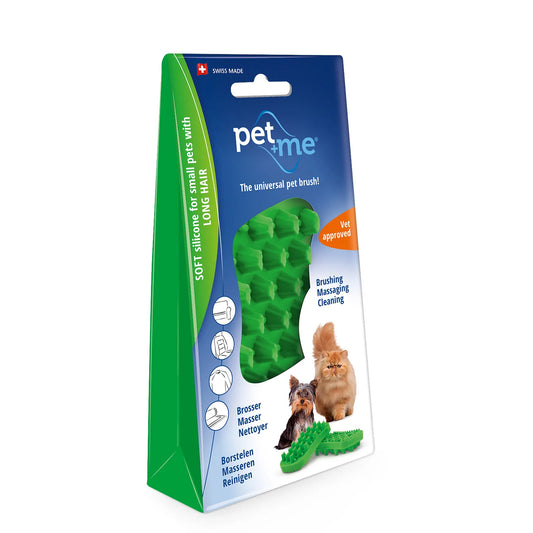 Pet + Me Green Silicon Brush Soft