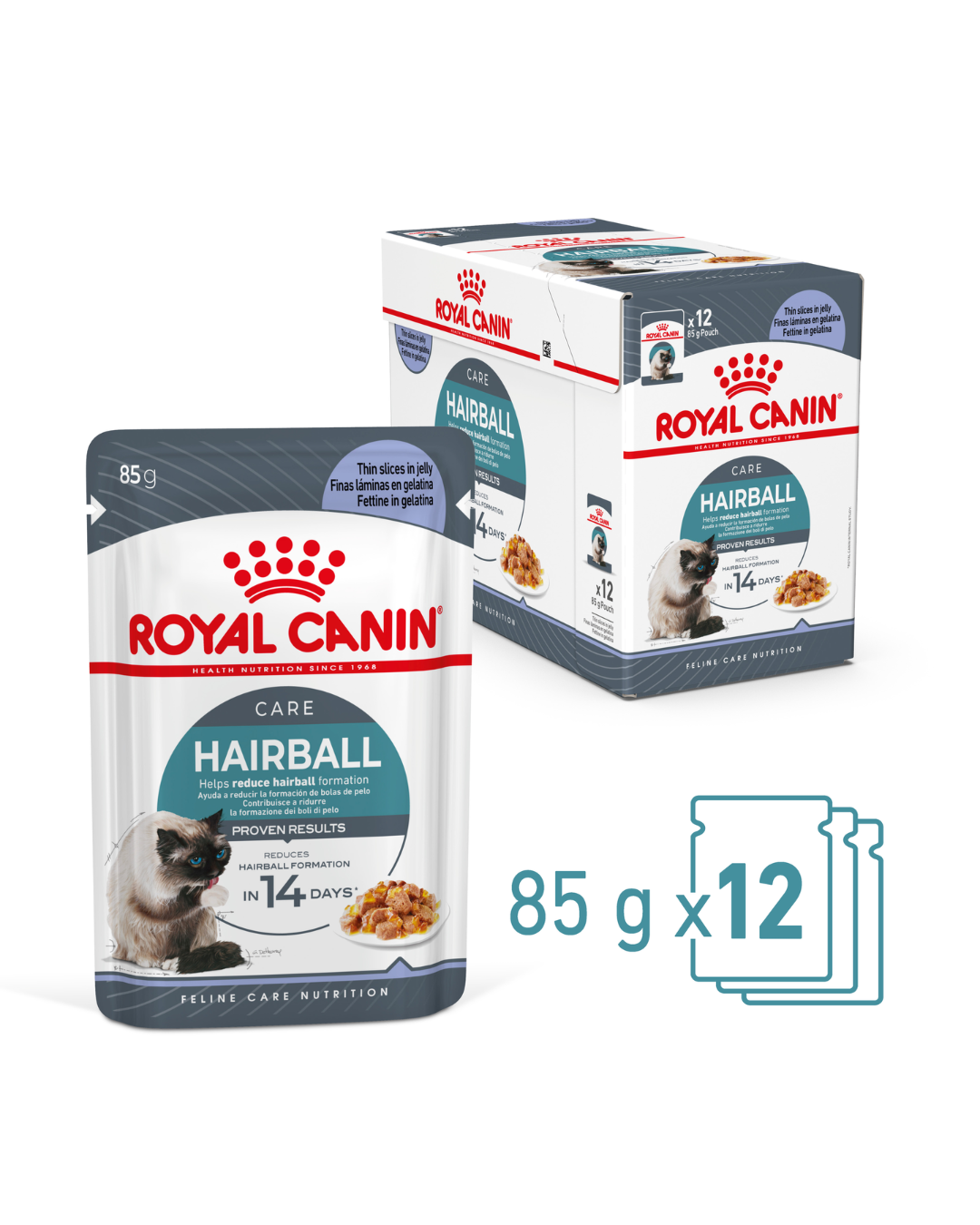 Royal Canin Hairball Care Cat Wet Food Pouches in Jelly