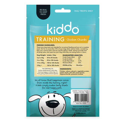 KIDDO Training Soft Chicken Chunks Dog Treats 90g