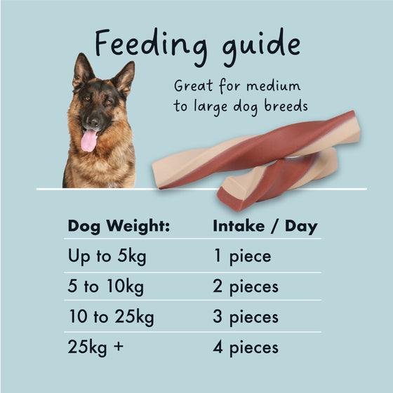 KIDDO Dental Chicken & Veg Dog Twists Large 10 Pack