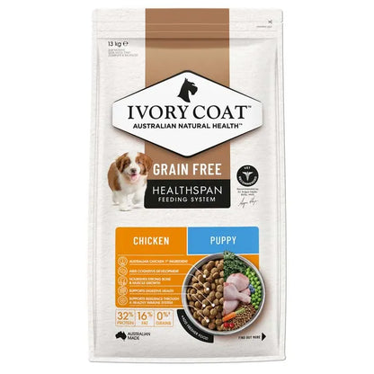 Ivory Coat Grain Free Puppy All Breeds Dry Dog Food Chicken