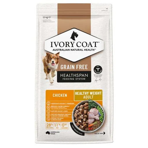 Ivory Coat Grain Free Adult Healthy Weight Dry Dog Food Chicken