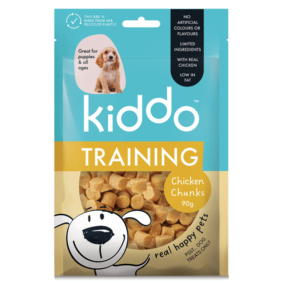 KIDDO Training Soft Chicken Chunks Dog Treats 90g