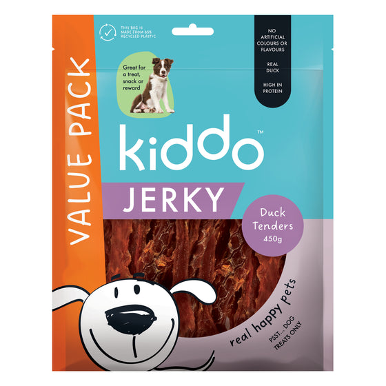 KIDDO Value Jerky Duck Tenders Dog Treats 450g