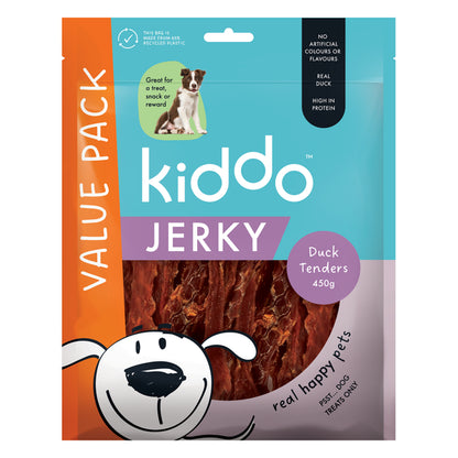 KIDDO Value Jerky Duck Tenders Dog Treats 450g