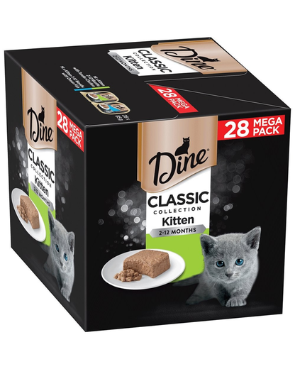 Dine Multipack Classic Collection Kitten Tender Chicken & Ocean Fish 28 x 85g
