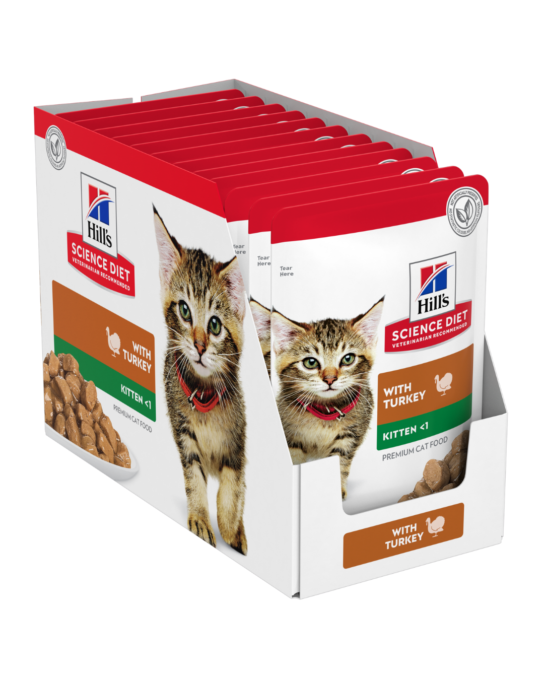 Hill’s Science Diet Kitten With Turkey Wet Cat Food Pouches