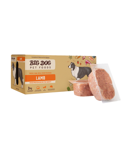 Big Dog Lamb Raw Dog Food (12x250g/3kg)