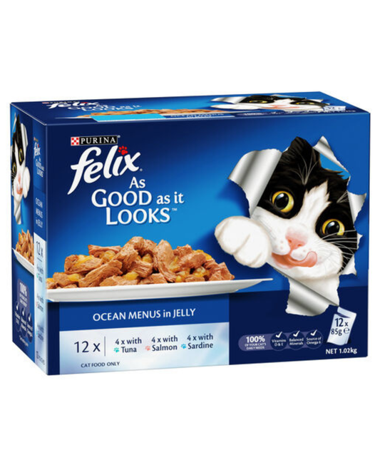 Felix Adult As Good As It Looks Ocean Menus in Jelly