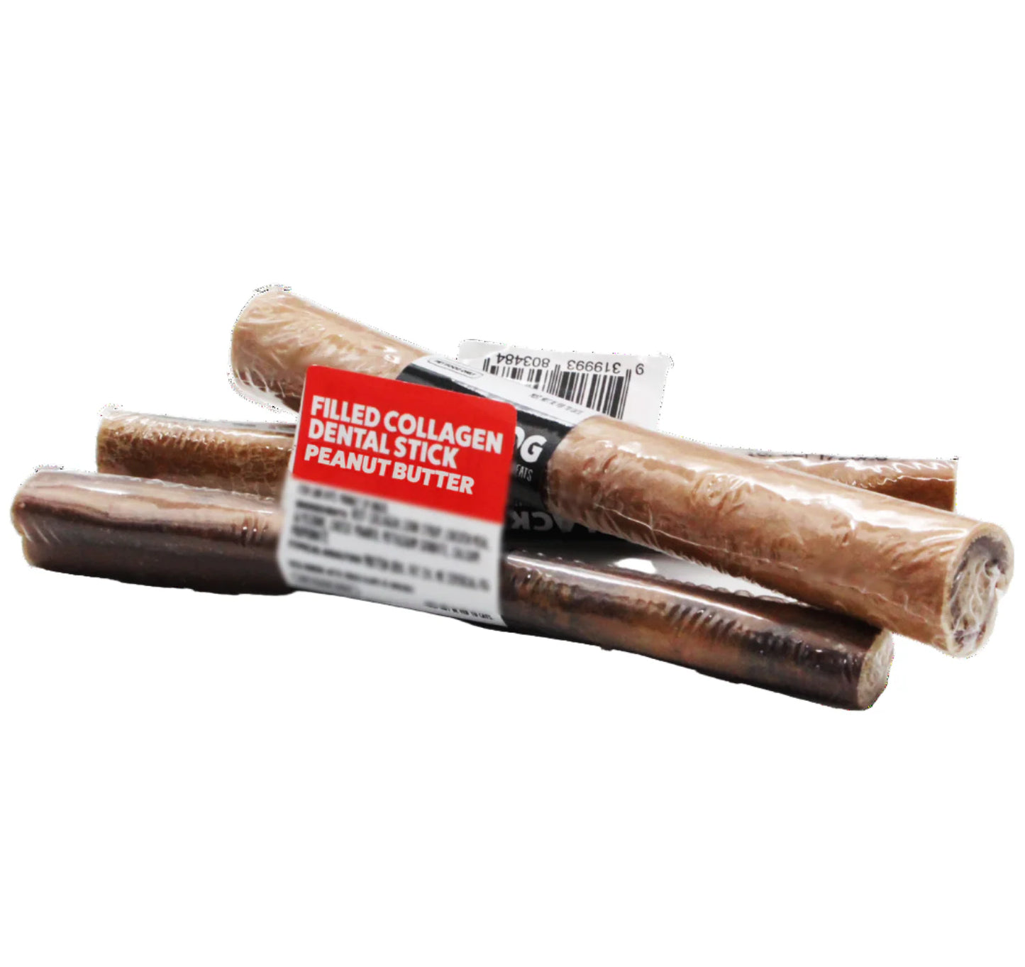 BlackDog Filled Collagen Stick Peanut Butter 15cm