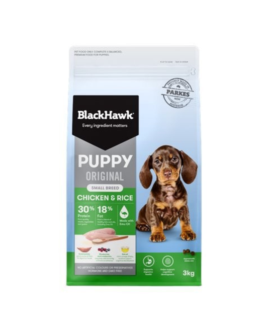 Black Hawk Puppy Small Breed Chicken & Rice Recipe