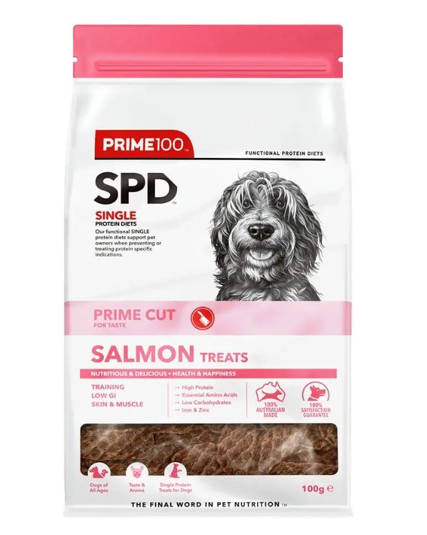 Prime100 SPD Prime Cut Salmon Treats 100g