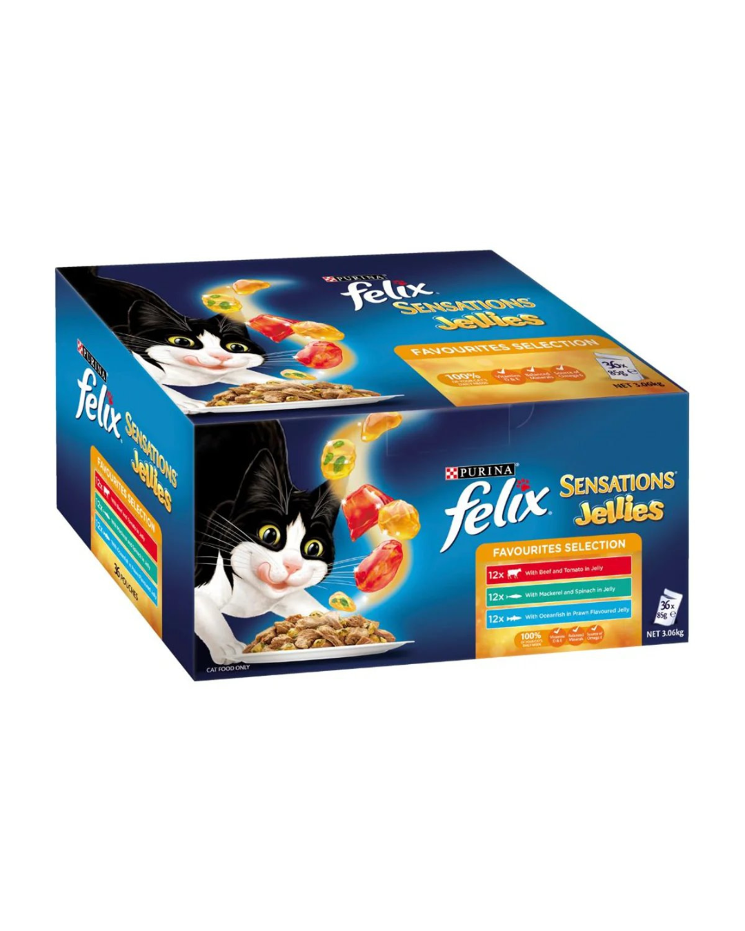 Felix Sensation Jellies Favourites Selection 36 x 85g