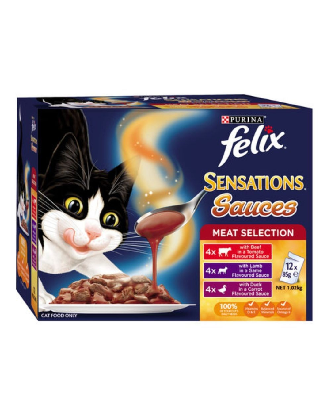 Felix Sensations Sauces Meat Selection 12x85g