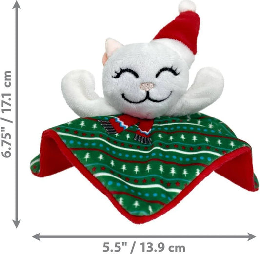 KONG Holiday Crackles Santa Kitty Cat Toy