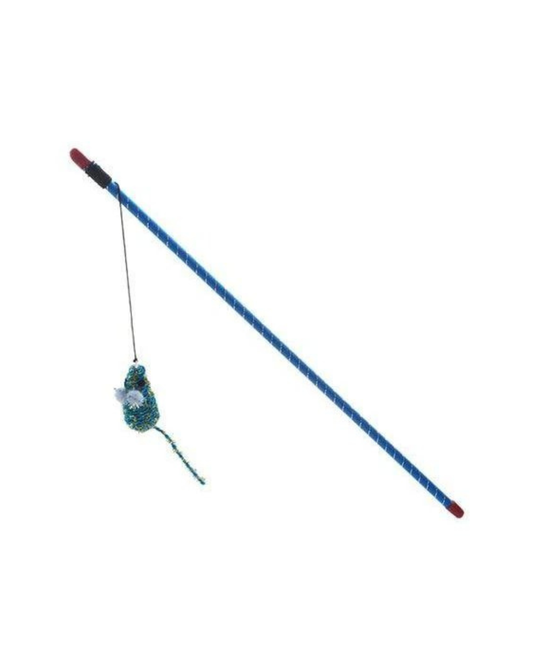 Cattitude Feline Teaser Wand with Mouse