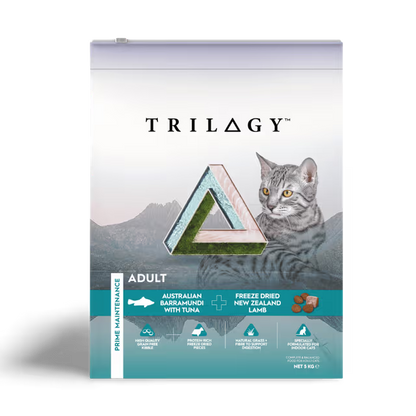 Trilogy Adult Australian Barramundi with Pacific Island Tuna + Freeze Dried New Zealand Lamb Dry Cat Food