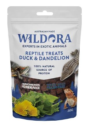 Wildora Reptile Treats Duck & Dandelion 30g