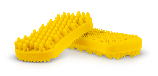 Pet + Me Yellow Silicon Brush Medium